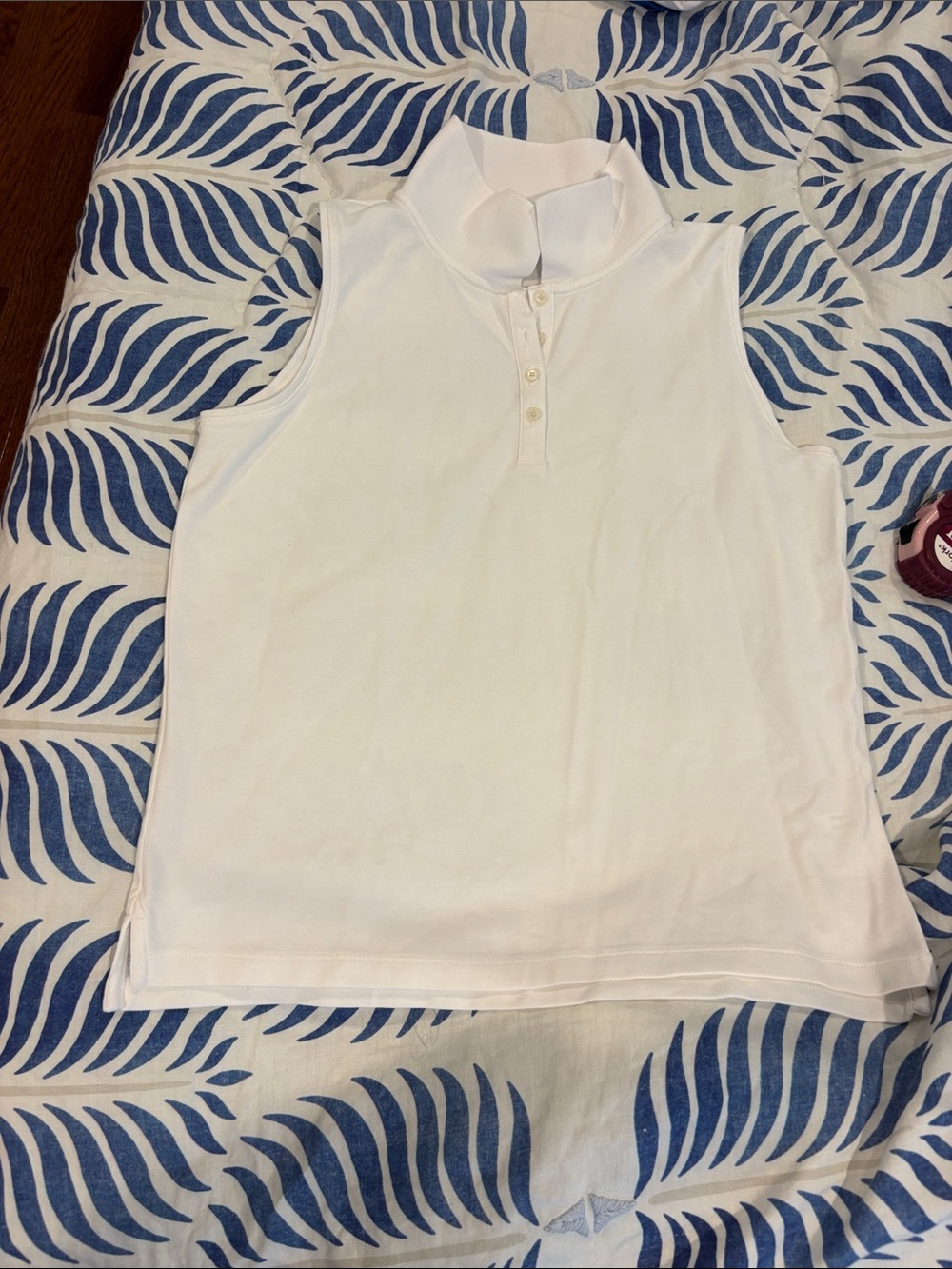 J.Crew Women’s Sleeveless white Polo Tank